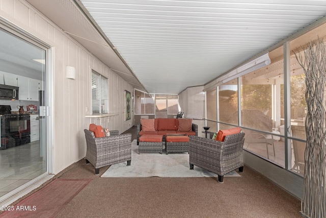 view of sunroom