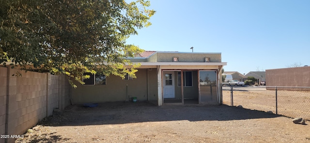 view of back of property