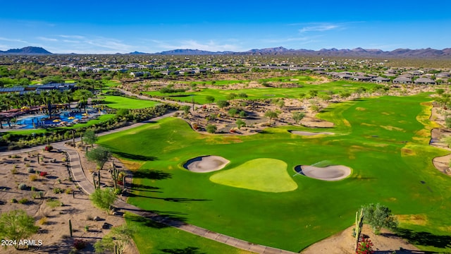 17756 E Silver Sage Ln, Rio Verde, AZ 85263 - aerial perspective of suburban area featuring a mountain backdrop and a golf club
