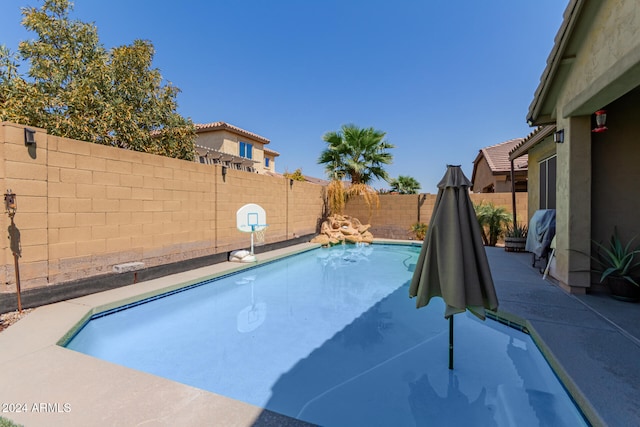 view of pool