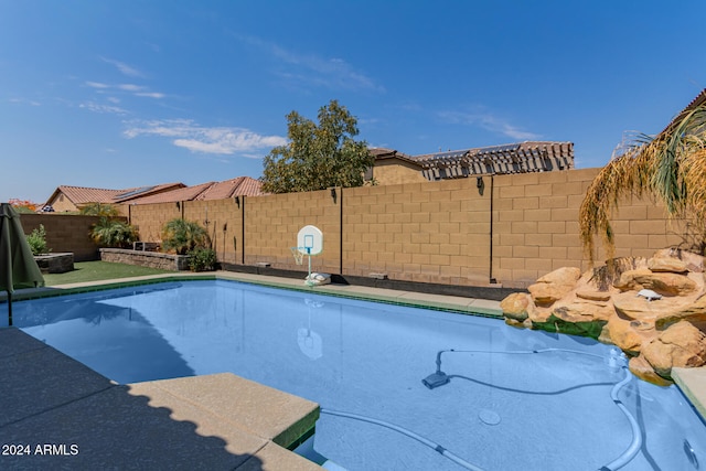 view of pool