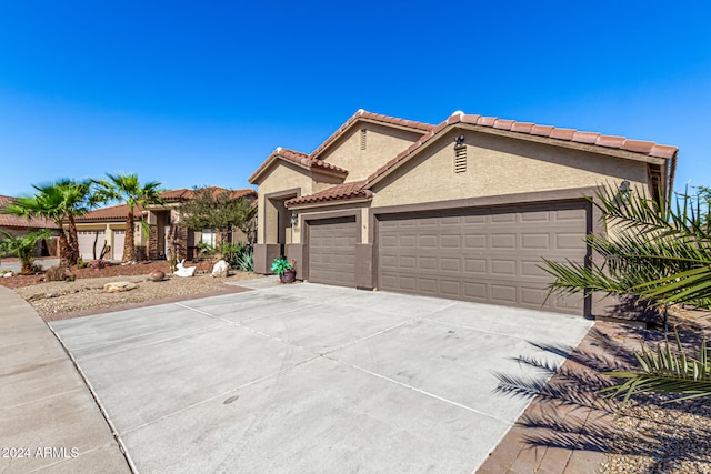 view of front of home featuring a garage