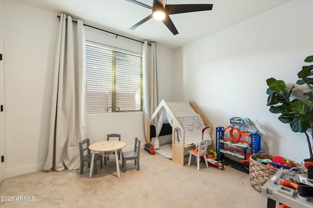 27203 N 78th Ln, Peoria, AZ 85383 - recreation room featuring a ceiling fan and carpet floors