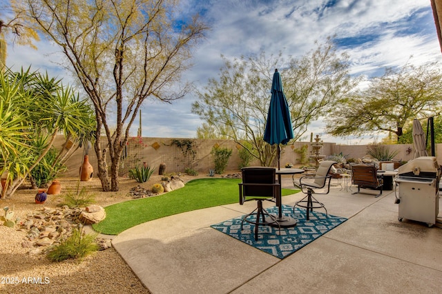 view of patio / terrace with grilling area