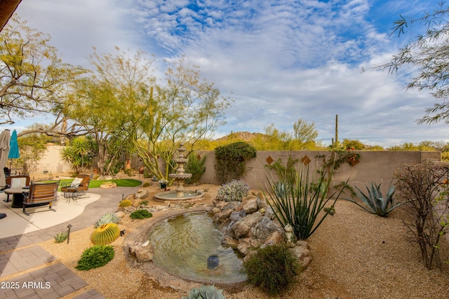 view of yard featuring a patio