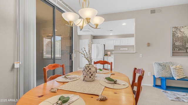 15252 N 100th St Unit 1164, Scottsdale, AZ 85260 - dining room featuring a chandelier and recessed lighting
