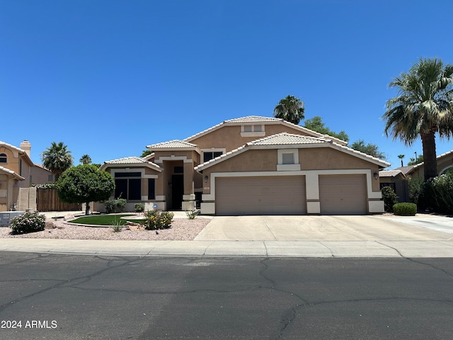 view of front of house featuring a garage