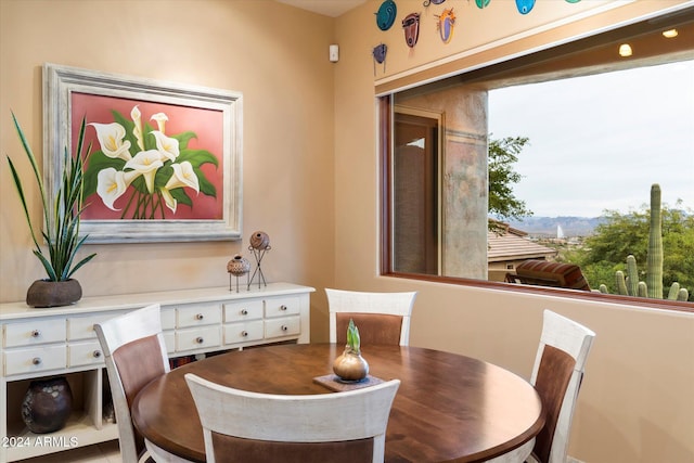 view of dining room