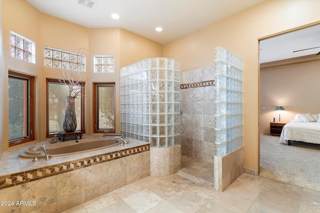 bathroom featuring tiled shower