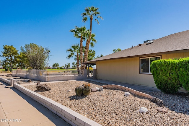 view of home's exterior with a patio