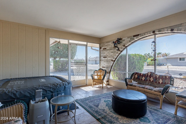 sunroom / solarium with a wealth of natural light