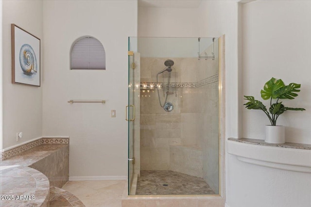 2135 E Clipper Ln, Gilbert, AZ 85234 - bathroom featuring a shower stall and tile patterned floors