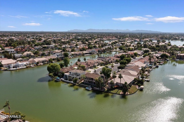 2135 E Clipper Ln, Gilbert, AZ 85234 - aerial perspective of suburban area with a water and mountain view