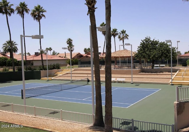 view of sport court featuring basketball court