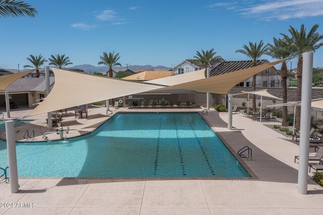 view of pool with a patio