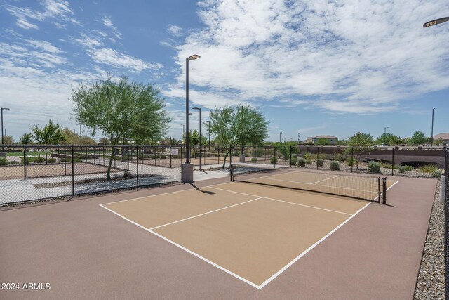 view of tennis court