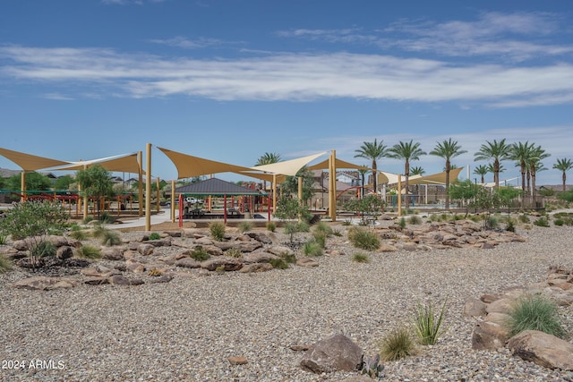 view of property's community featuring a gazebo