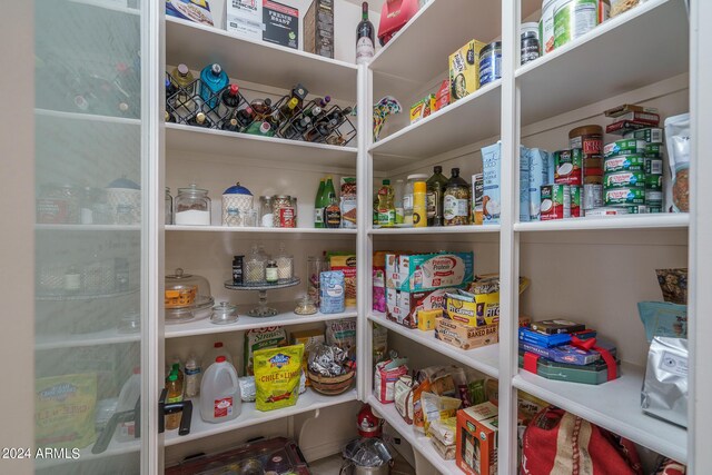 view of pantry