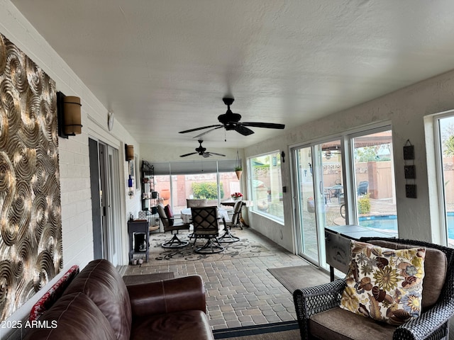 view of sunroom