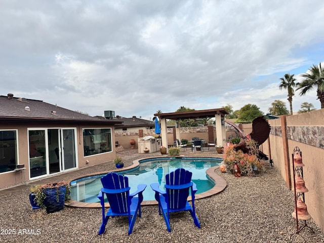 view of pool with a patio area