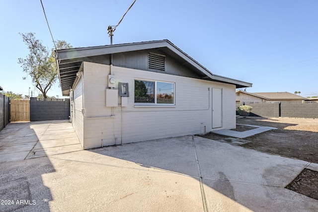 exterior space with a patio area