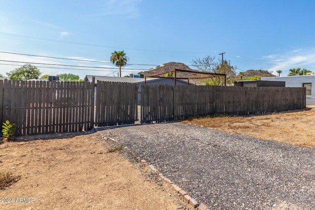 view of yard featuring a gazebo