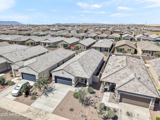 aerial view featuring a residential view