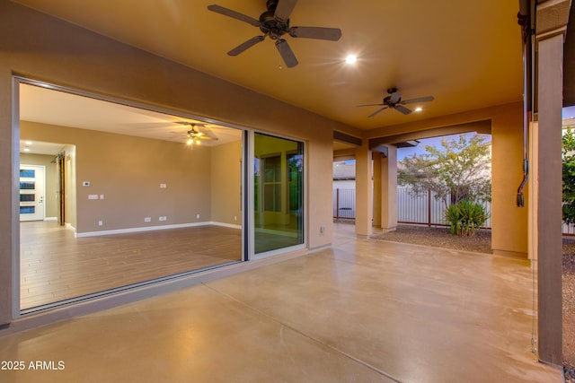 3285 Big Sky Dr, Wickenburg, AZ 85390 - view of patio with a ceiling fan