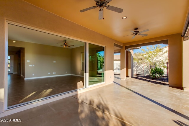 3285 Big Sky Dr, Wickenburg, AZ 85390 - view of patio featuring a ceiling fan