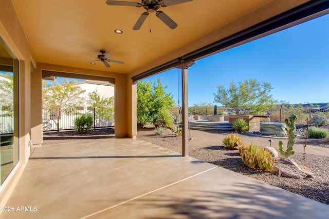 3285 Big Sky Dr, Wickenburg, AZ 85390 - view of patio / terrace featuring a ceiling fan