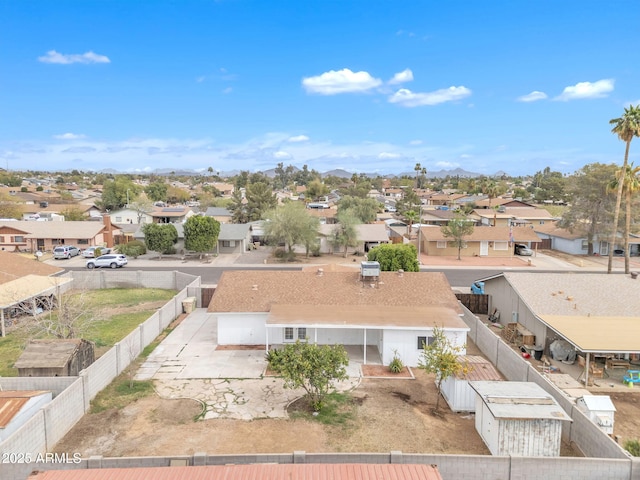 drone / aerial view featuring a residential view