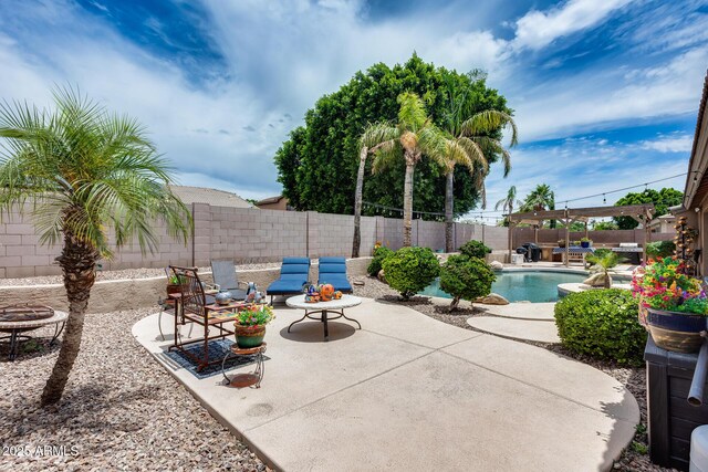 8738 W Runion Dr, Peoria, AZ 85382 - fenced backyard with a patio