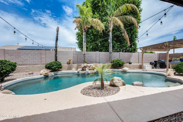 8738 W Runion Dr, Peoria, AZ 85382 - view of pool with a patio area and a fenced backyard