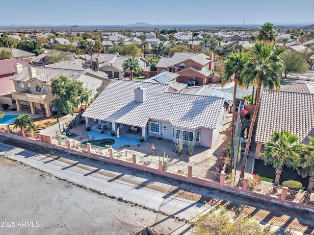 drone / aerial view featuring a residential view