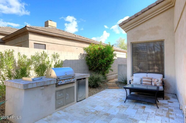 32764 N 68th Pl, Scottsdale, AZ 85266 - view of patio with grilling area, area for grilling, and fence
