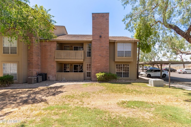 view of property with cooling unit