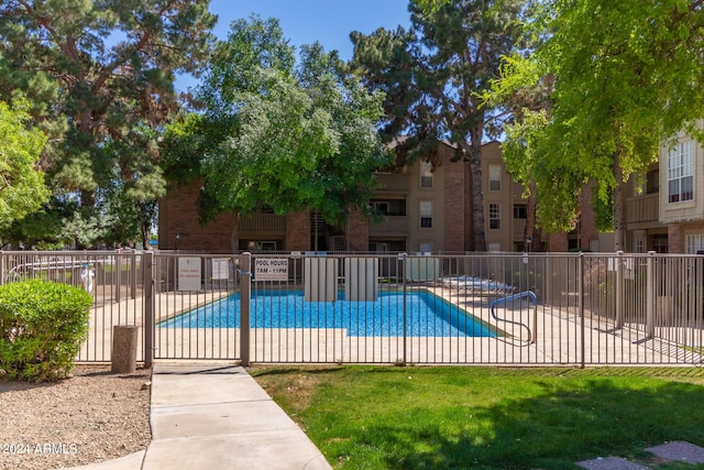 view of pool