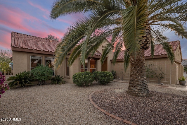 view of front of home