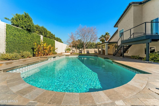 view of pool with a patio area