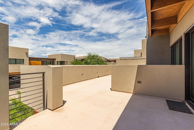 view of patio / terrace featuring a balcony