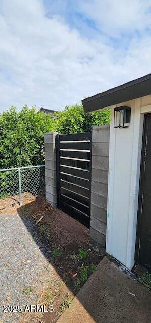 gate with fence