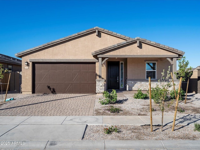 ranch-style house with a garage