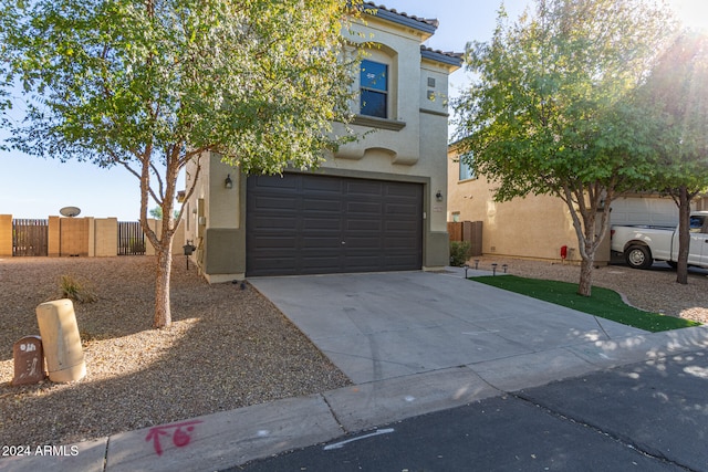 view of front of house featuring a garage