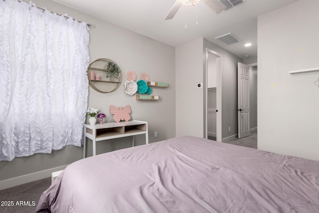 3938 E Appaloosa Rd, Gilbert, AZ 85296 - carpeted bedroom featuring baseboards and a ceiling fan