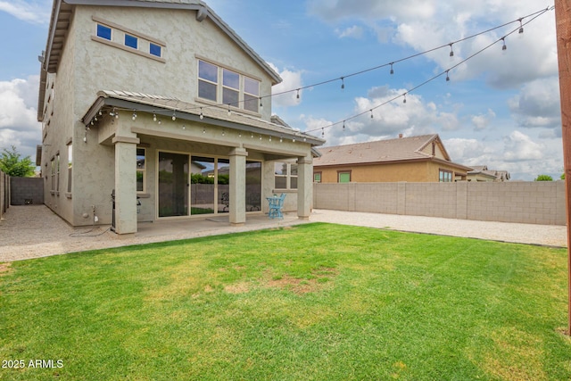 3938 E Appaloosa Rd, Gilbert, AZ 85296 - rear view of house with stucco siding and a patio