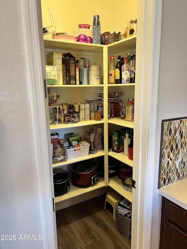 view of pantry