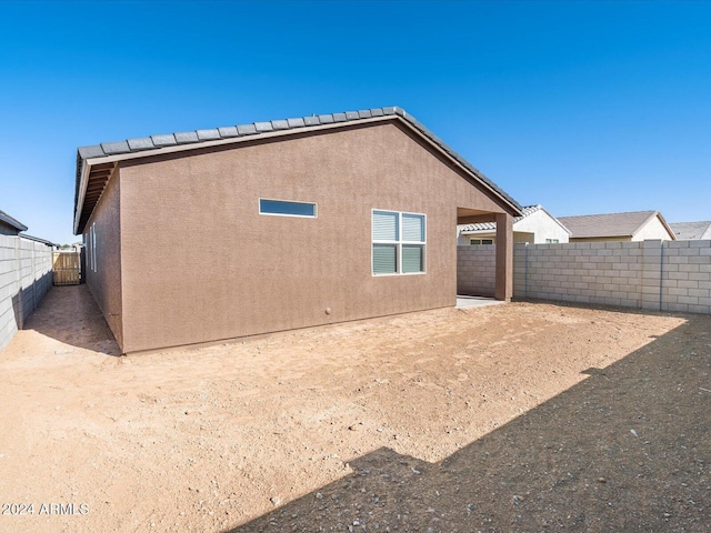 view of back of property