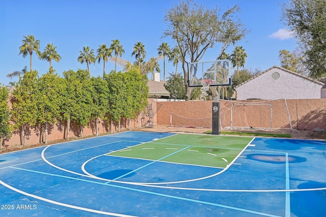 view of sport court