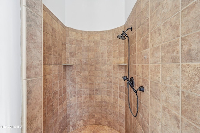 room details with tiled shower