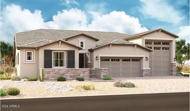 view of front facade featuring a garage